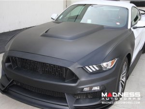 Ford Mustang Hood by Anderson Composites - Fiberglass - GT350r Style